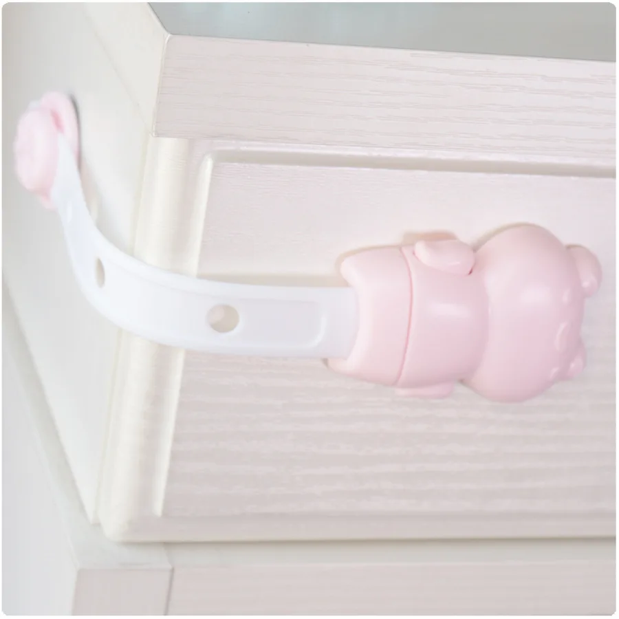

1Pcs Baby Kids Safety Care Plastic Locks Straps Infant Baby Protection Drawer Door Cabinet Cupboard Toilet Safety Locks