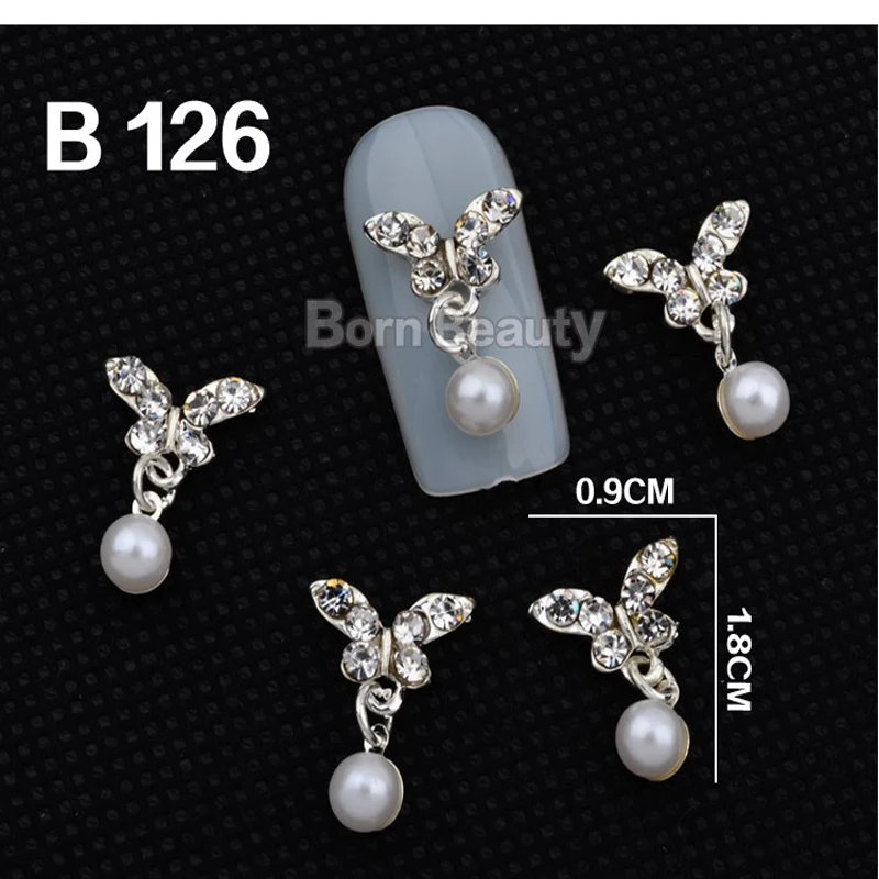 10 шт./упак. модный бант в форме сердца Сплав 3d прозрачный горный хрусталь для