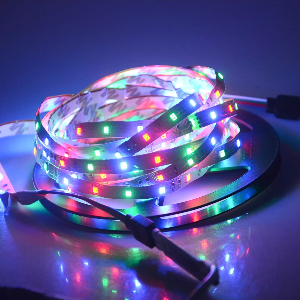 Высокая яркость 1M/5M AC/DC 12V гибкие Светодиодные ленты светильник 2835SMD IP20 не