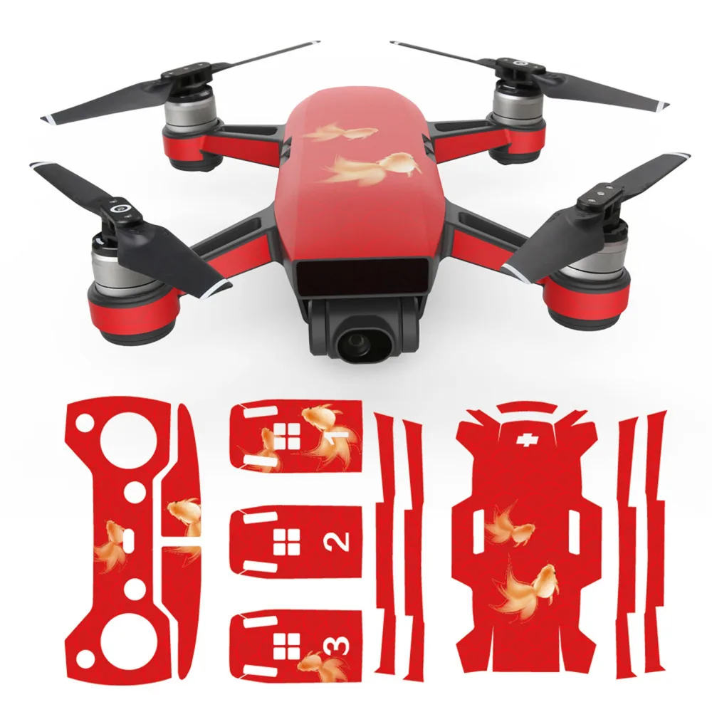 ПВХ водонепроницаемые наклейки Наклейка протектор кожи для DJI Spark Drone
