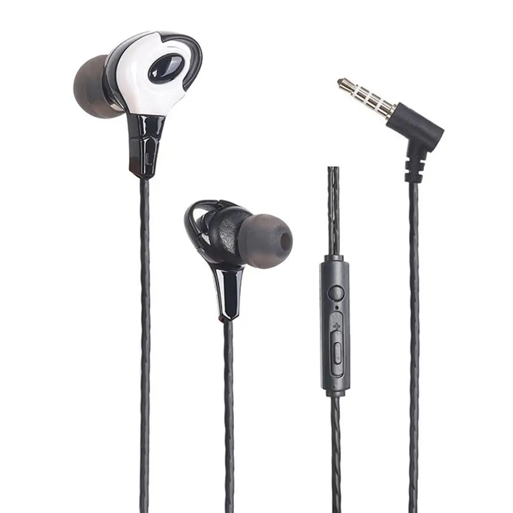 New PVC Memory Wire Earbud Stereo Sport In-Ear 115cm/45.28inch (In Ear) Only Gym Casual Double Earphones | Электроника