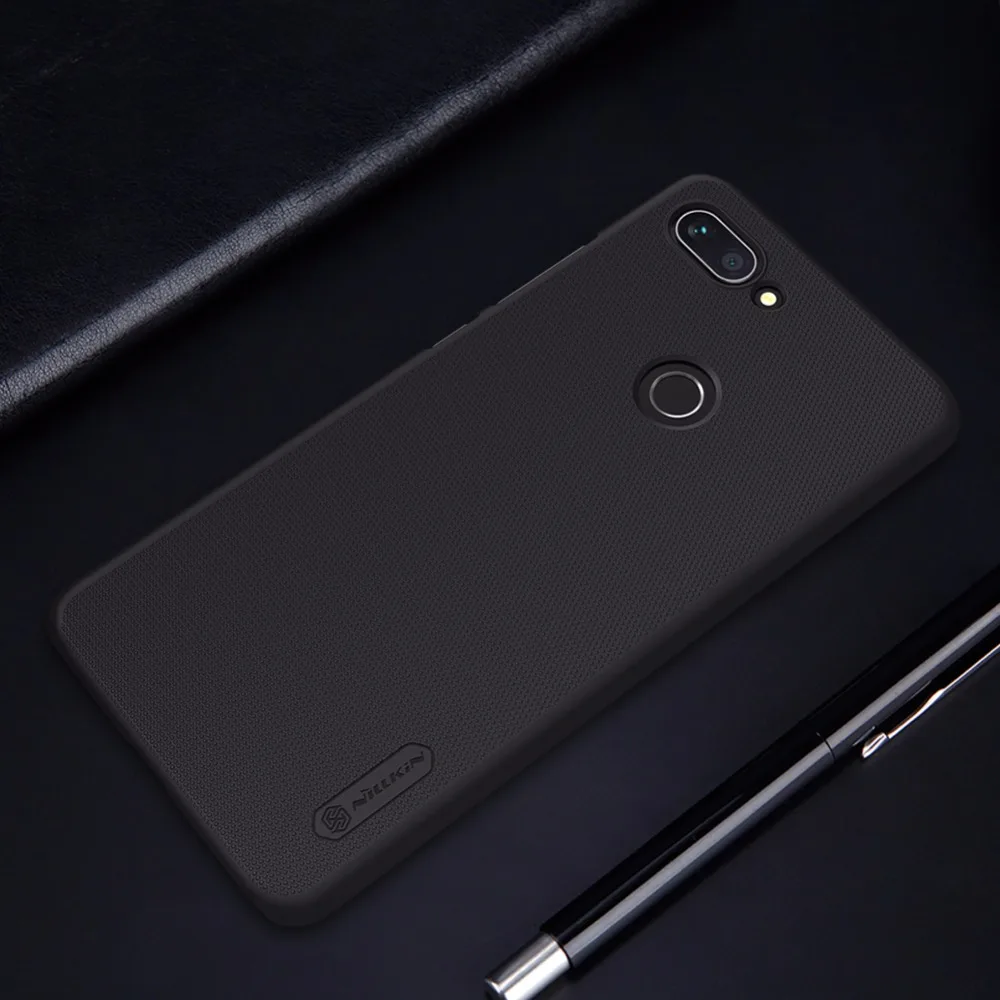 Чехол для Xiaomi Mi 8 lite NILLKIN Super Frosted Shield PC жесткий чехол Подарочный держатель для телефона