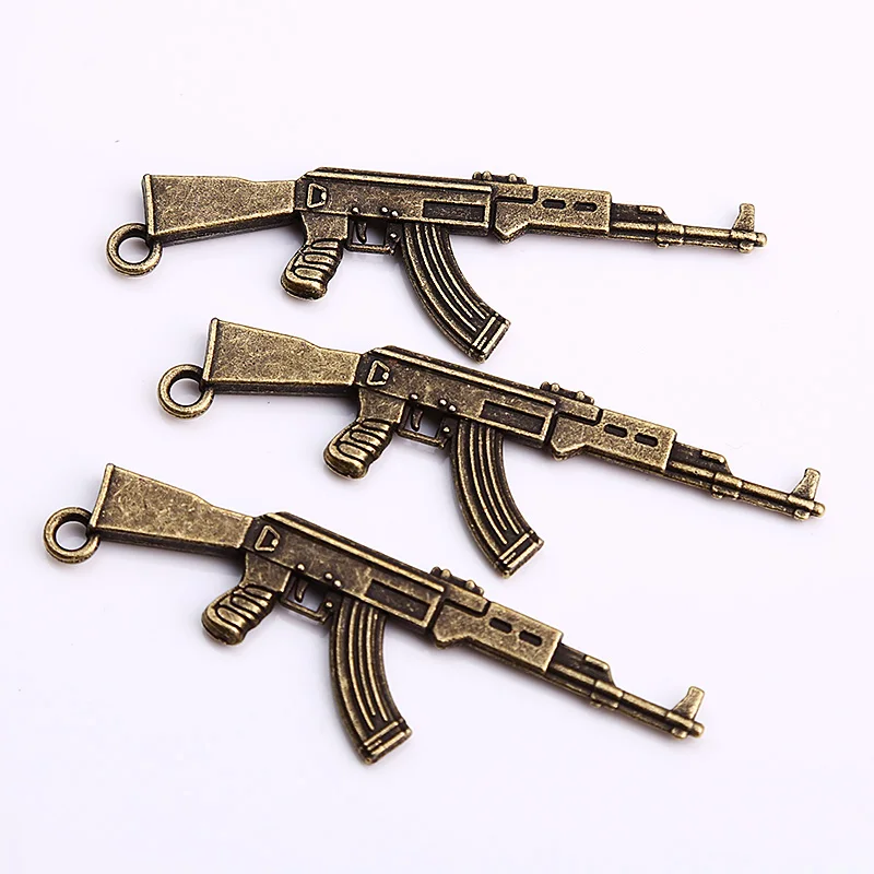 Винтажные латунные металлические амулеты AK47 для самостоятельного изготовления