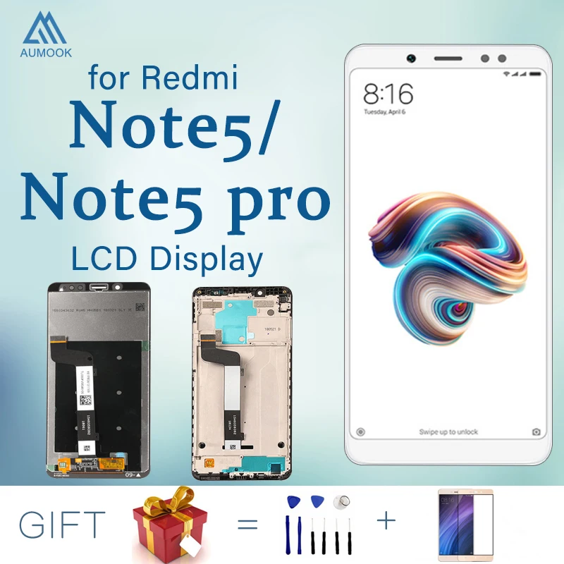 5.99 inch Original LCD for XIAOMI Redmi note 5 Screen Display Touch MI pro Replacement with frame | Мобильные телефоны и