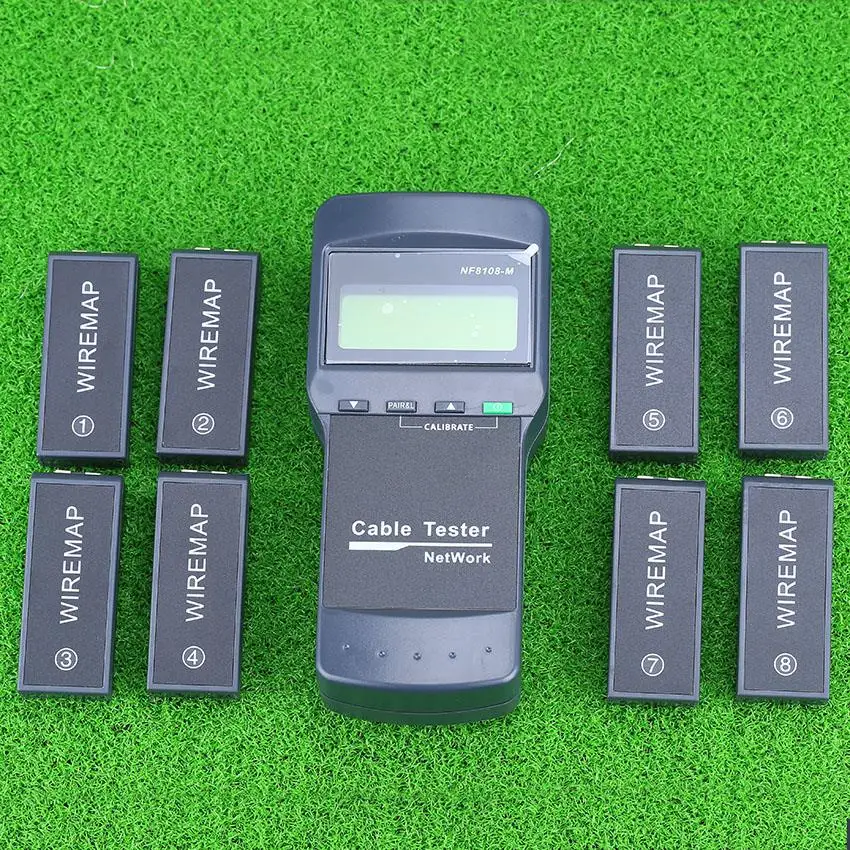 KELUSHI Многофункциональный тестер сетевого кабеля LAN кабельный Cat5 RJ45 Mapper 8 pc дальний