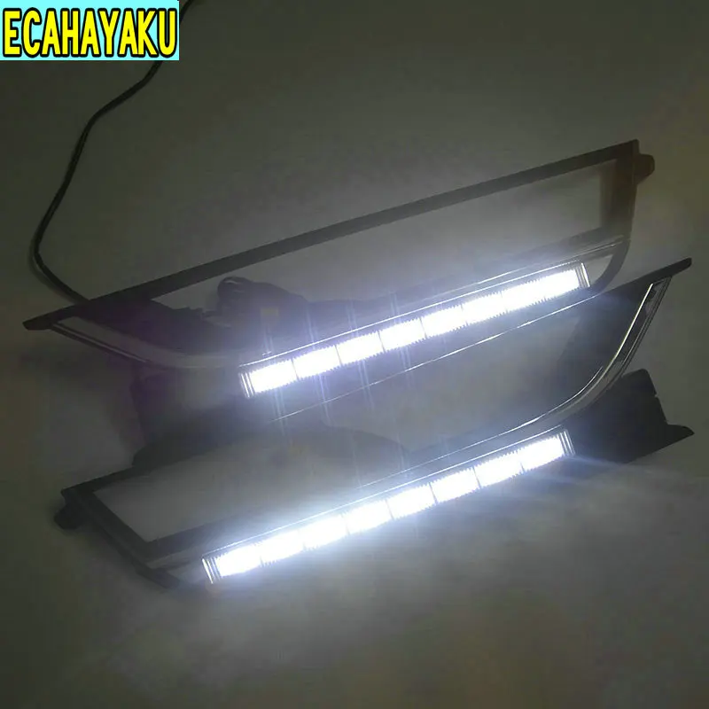 1 пара левый и правый СИД DRL дневные ходовые огни противотуманные фары лампа для VW