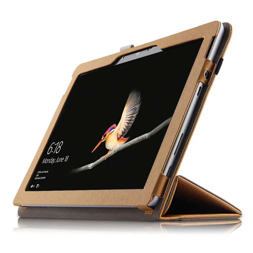 Чехол для Microsoft Surface Go 10 дюймов откидная подставка из искусственной кожи планшета