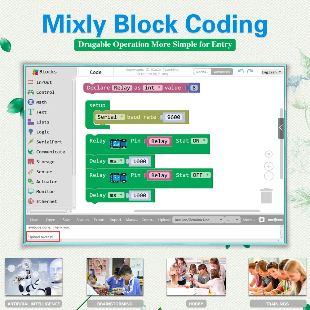 Keyestudio EASY plug RJ11 Ultimate Starter Learning Kit для Arduino STEM EDU/совместимый с Mixly Block