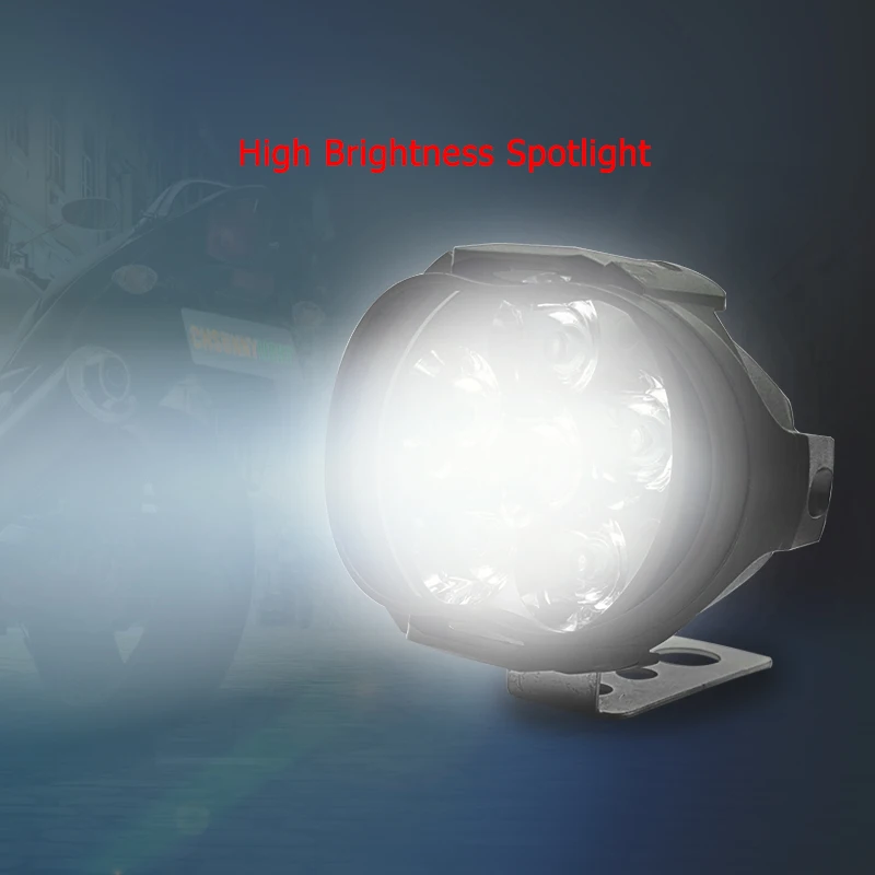 1000Lm Motorcycle 8W LED Headlight E-bike Scooters Spot Lights Auto Headlamp Car Fog DRL External Daytime Running |