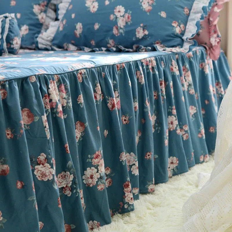 Сад красота цветочный принт покрывало элегантное для кровати 100% хлопок спальни