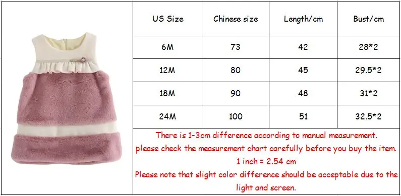 

Baby Girls Dresses Winter A-line Faux Fur Velvet Sequined Kids Dress Baby Girls Children Dress with Pearls pink 0-2Y