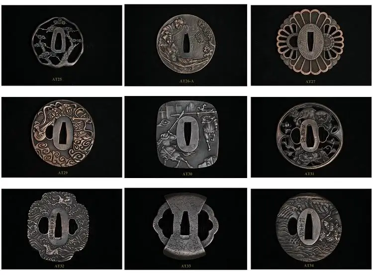 Аксессуары для японского самурайского меча-Сплав TSUBA (более 100 шт. на выбор) | Дом и