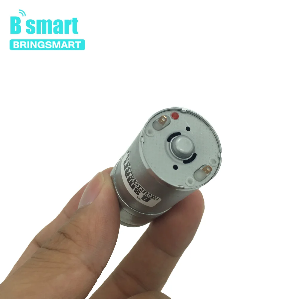 Bringsmart 25GA370 длина вала 25 мм 6 в 12 В 24 В DC мотор шестерни 12-1360 об./мин D форма длинный вал двигателя