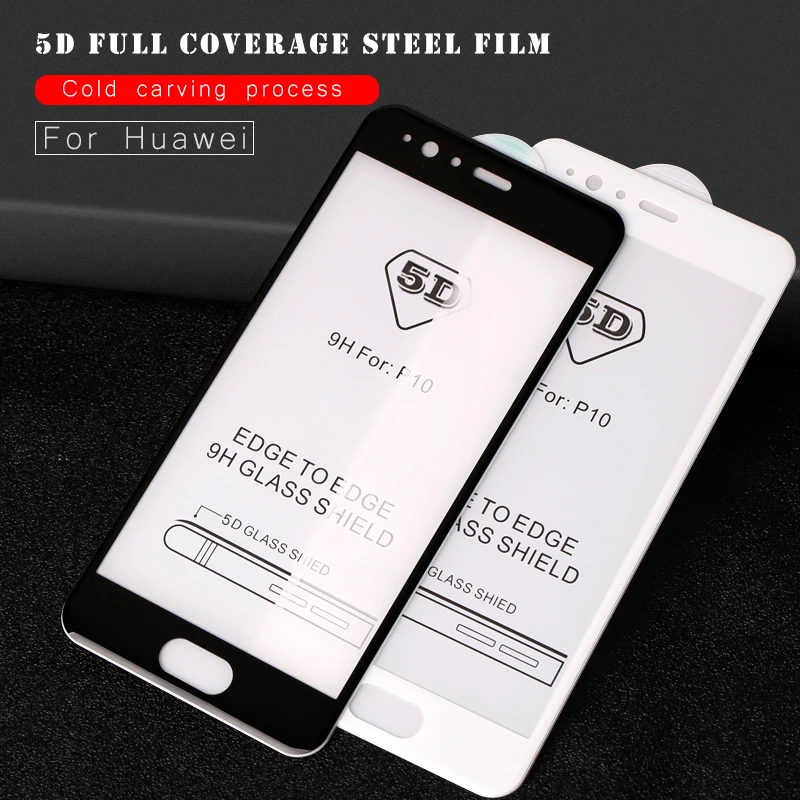 Реальный изогнутые 5D из закаленного высокопрочного стекла Стекло для huawei P20 Lite рro