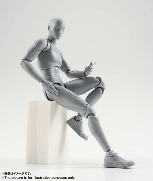 SH. Figuarts 15 см эскиз тела Кун/тело Чан DX набор подвижный мужской \ Женский ПВХ фигурка Коллекционная модель игрушки модель сплошной черный