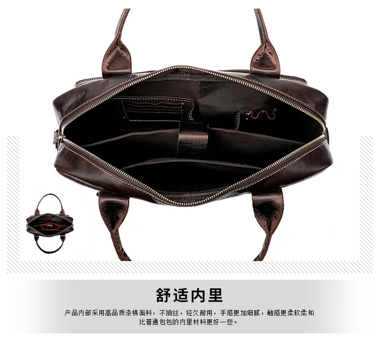 Винтажный деловой мужской портфель из натуральной коровьей кожи, мужская сумка через плечо из натуральной кожи, мужская сумка-мессенджер, сумка для компьютера
