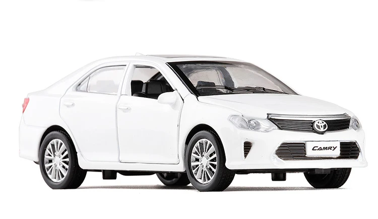 WHITE Новинка, 1:32, миниатюрная модель автомобиля из металлического сплава для TOYOTA CAMRY, подвесной светильник, модель игрушки - Цвет: WHITE