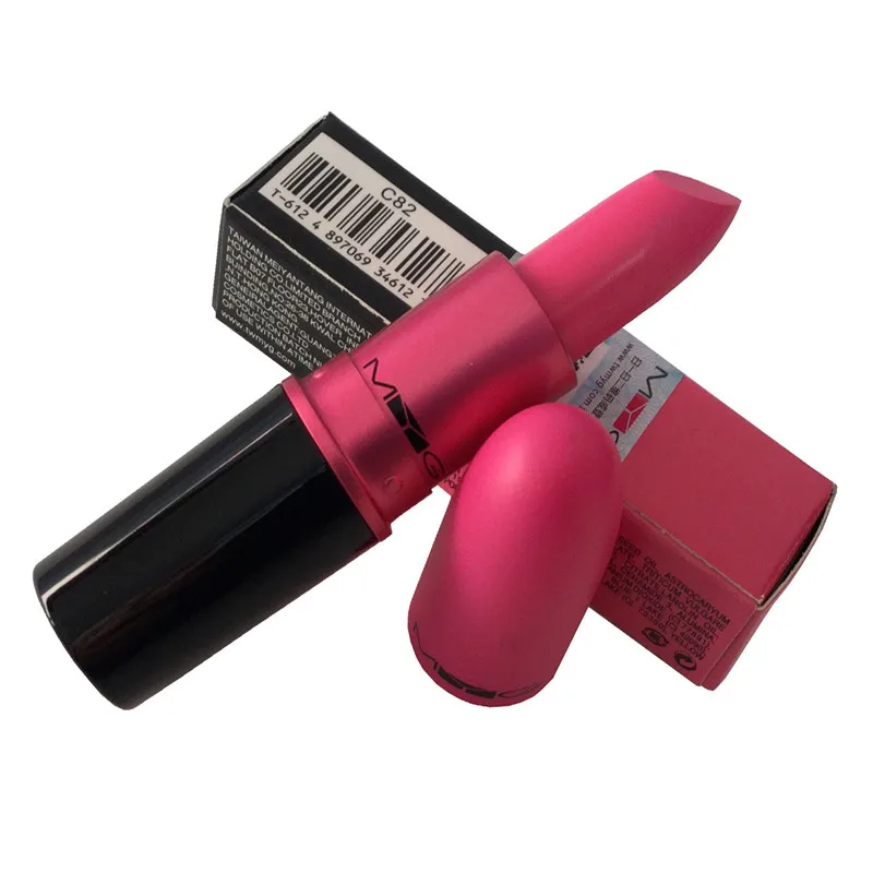 Розовая матовая губная помада стойкая водостойкая для макияжа легко носить