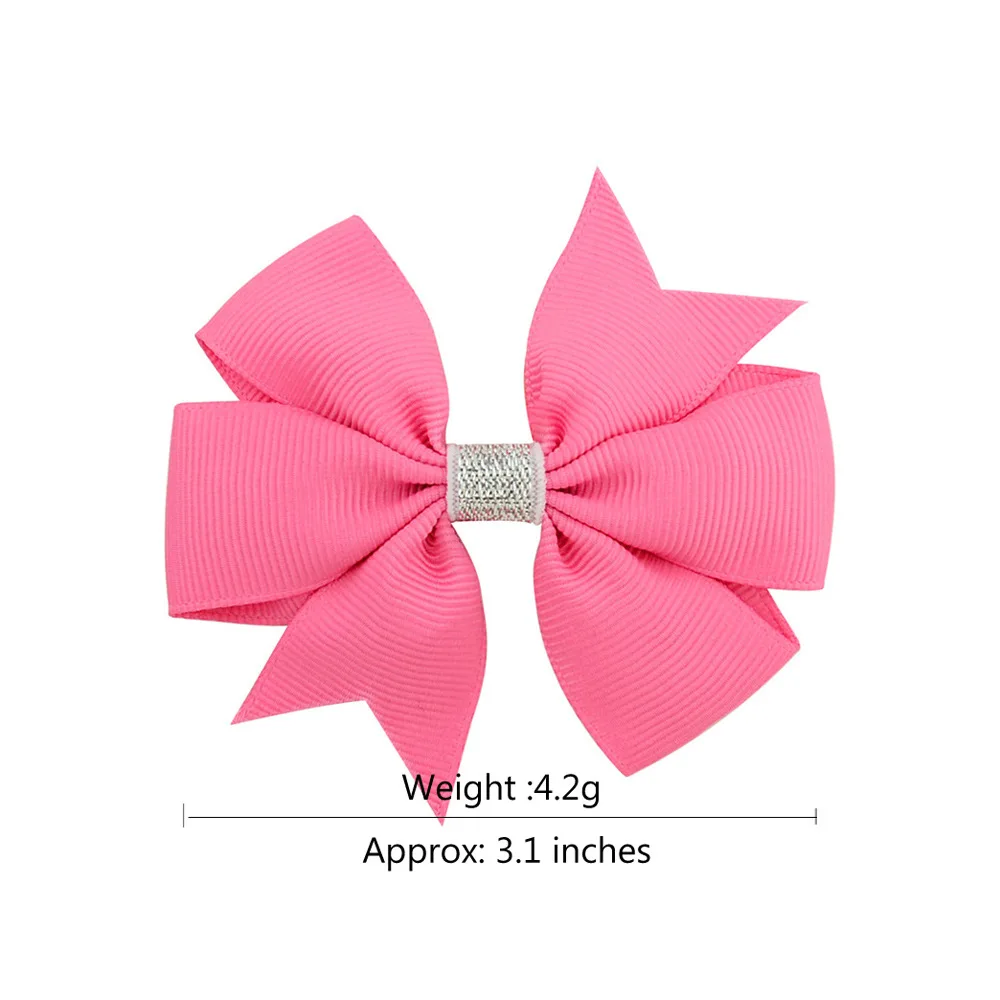

60 pcs/lot, Girls Ribbon Bow School Bow hair clip , Boutique Pinwheel Bows Hair Clip, Baby Girls Hair Accessories