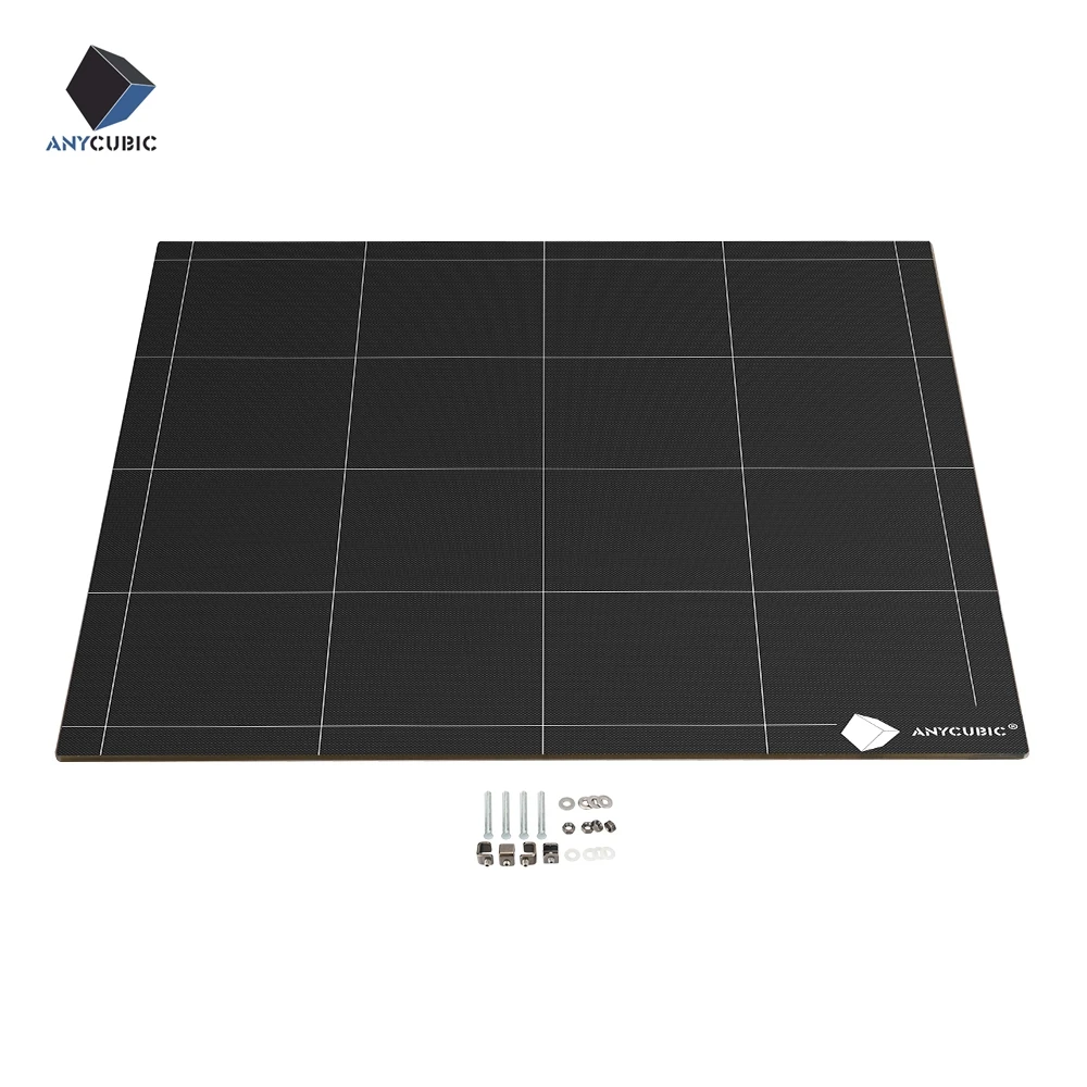 ANYCUBIC Chiron 3d принтер с подогревом, ультрабук, платформенная пластина, легко снимаемая, квадратная, 430x410x4 мм, 12 В/24 В, высокое качество