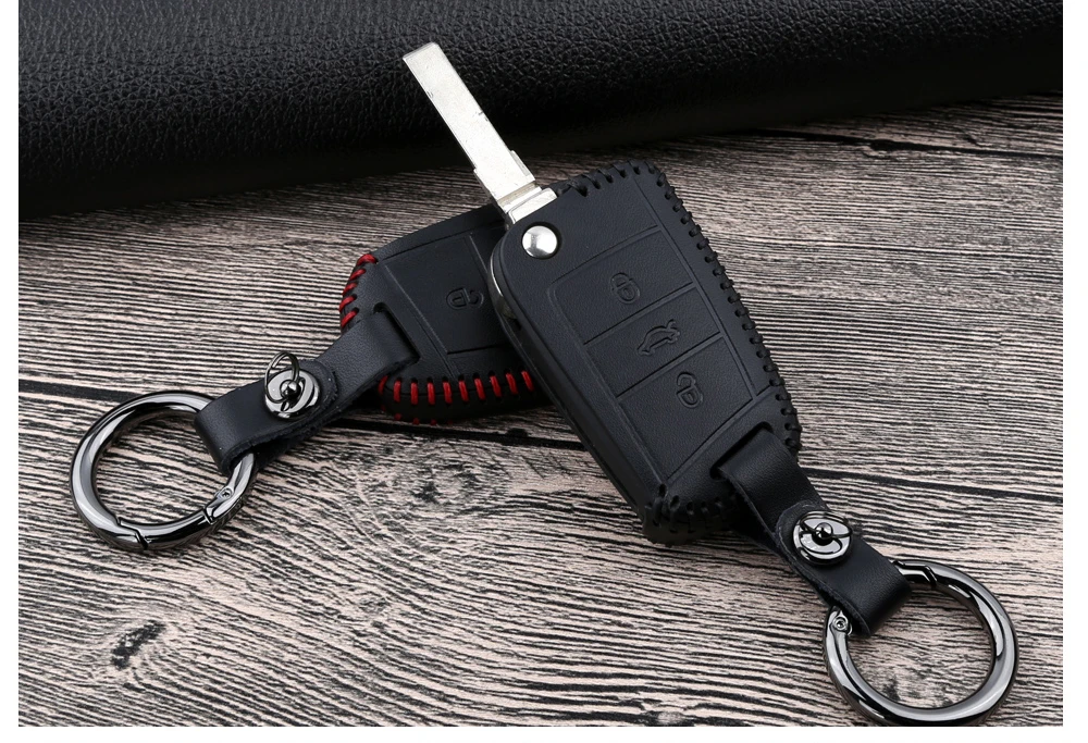 Автомобильный кожаный чехол для ключей Skoda Octavia 1 2 3 A5 A7 Superb A7 Kodiaq Karoq Rapid Yeti Fabia для сиденья Ibiza Leon Cuptra