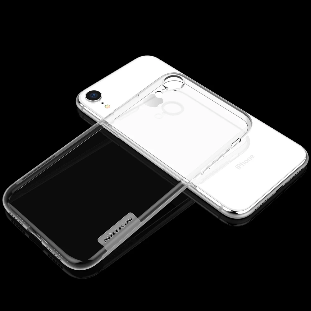 Мягкий чехол для iPhone XR 6,1 ''Nillkin натуральный прозрачный мягкий кремний TPU чехол для iPhone XR чехол
