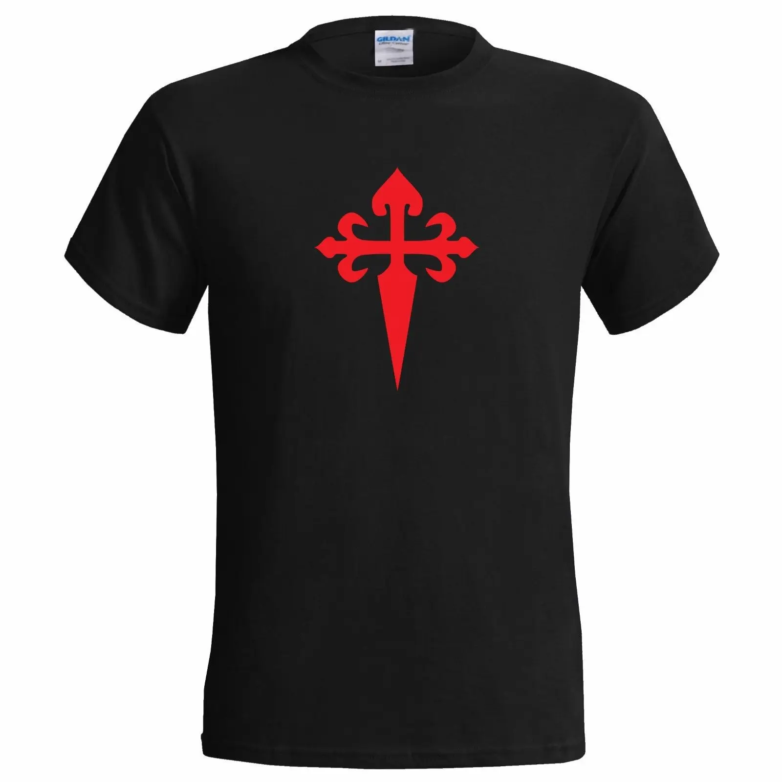 Мужская футболка с надписью CROSS OF ST JAMES ZEBEDEE сын чонсам чорден святого дешевые