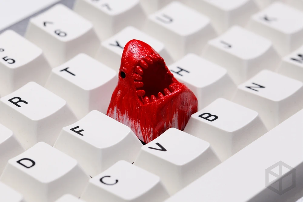 Новинка блестящие колпачки для ключей с 3D принтом pla bloody big shark изготовленные на
