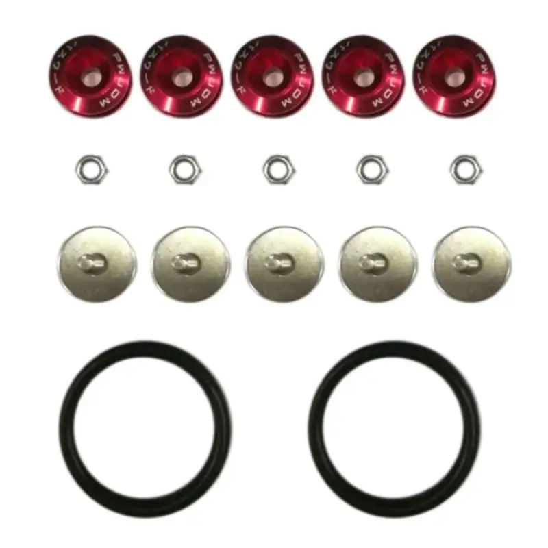 JDM автомобильный Передний Задний бампер лючок крепежная Пряжка гайки Болты