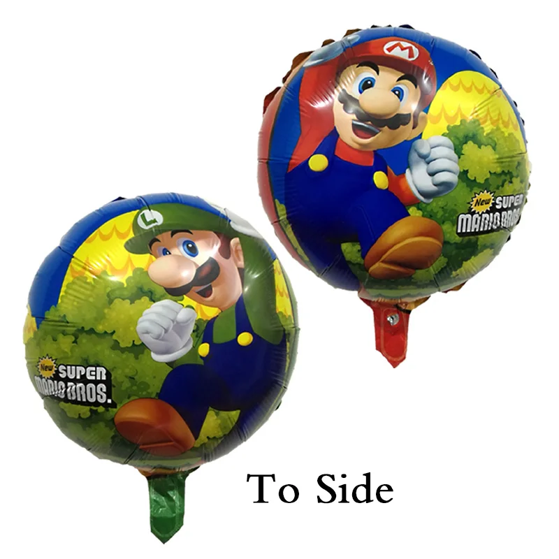 6 шт./партия Super Mario Bros шары День рождения Луиджи Марио гелием воздушный шар 32 дюймов Номер Игры баллон украшения Supplie