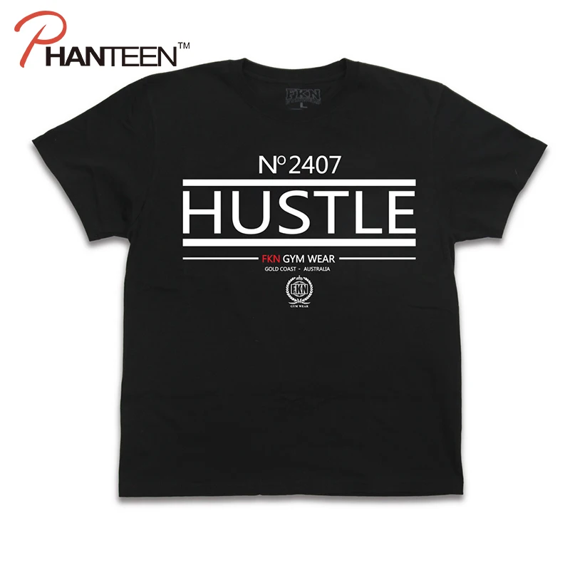 ACHIEWELL HUSTLE Bulking брендовая мужская футболка для бодибилдинга фитнеса 100% хлопок