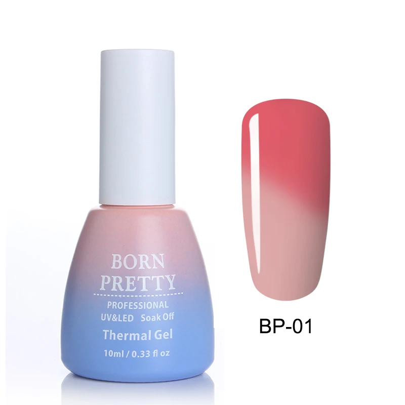 BP-14 Термогель для ногтей BORN PRETTY, 22 цвета, изменение температуры, мерцающий Блестящий Гель-лак для дизайна ногтей, УФ-маникюрный лак - Цвет: BP-14