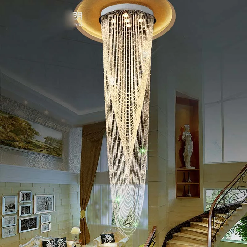 Современная светодиодная хрустальная люстра Z подвесной светильник с бисером