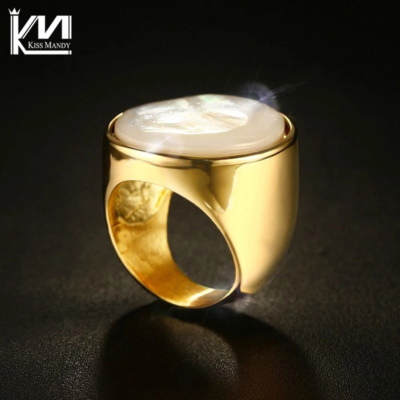 Поцелуй Мэнди Ювелирные Изделия Женщин Кольца Перста Нержавеющей Стали IP