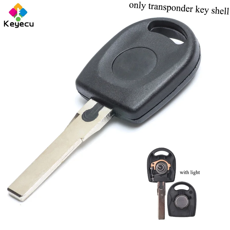 KEYECU Замена бесрезанный транспондер Автомобильный ключ оболочка чехол с