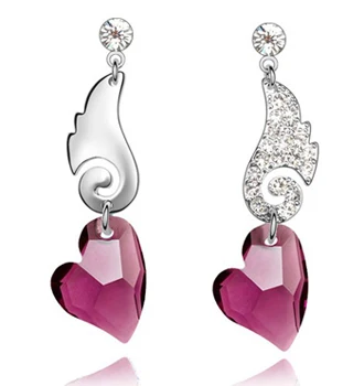 AAAA + стразы с украшением в виде кристаллов Крыло ангела сердцем дропшиппинг