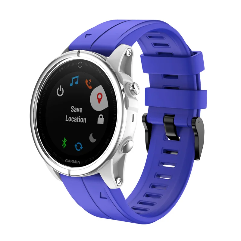 Новый 20 мм силиконовый ремешок Браслет на петле для Garmin Fenix 5S Plus DC128 | Электроника
