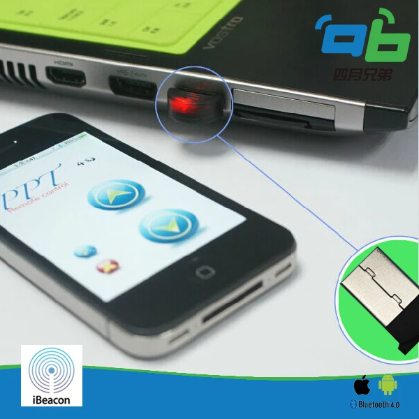 Мини ble 4,0 USB iBeacon с Eddystone tech 305