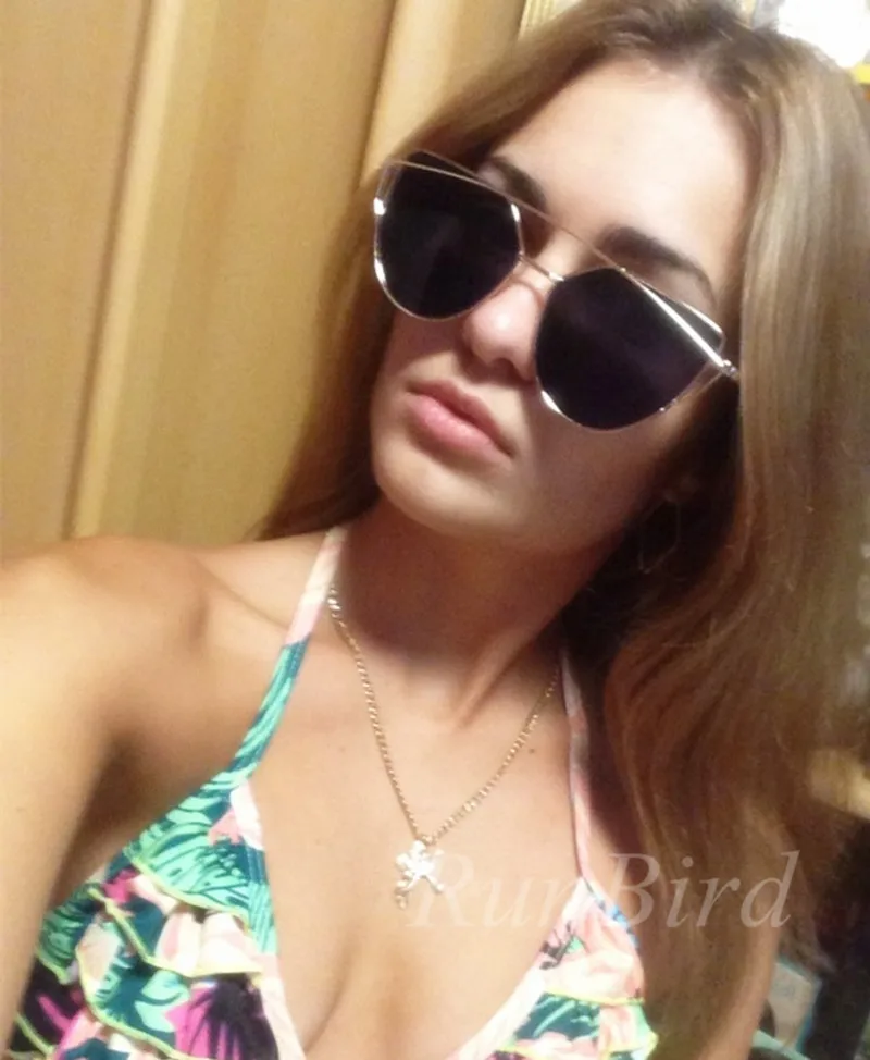 Новинка 2017 солнцезащитные очки кошачий глаз RunBird женские брендовые дизайнерские