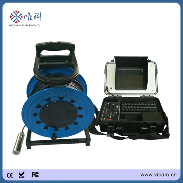 55 мм подводная камера 100 м скважинная видеокамера системы вертикальной трубы