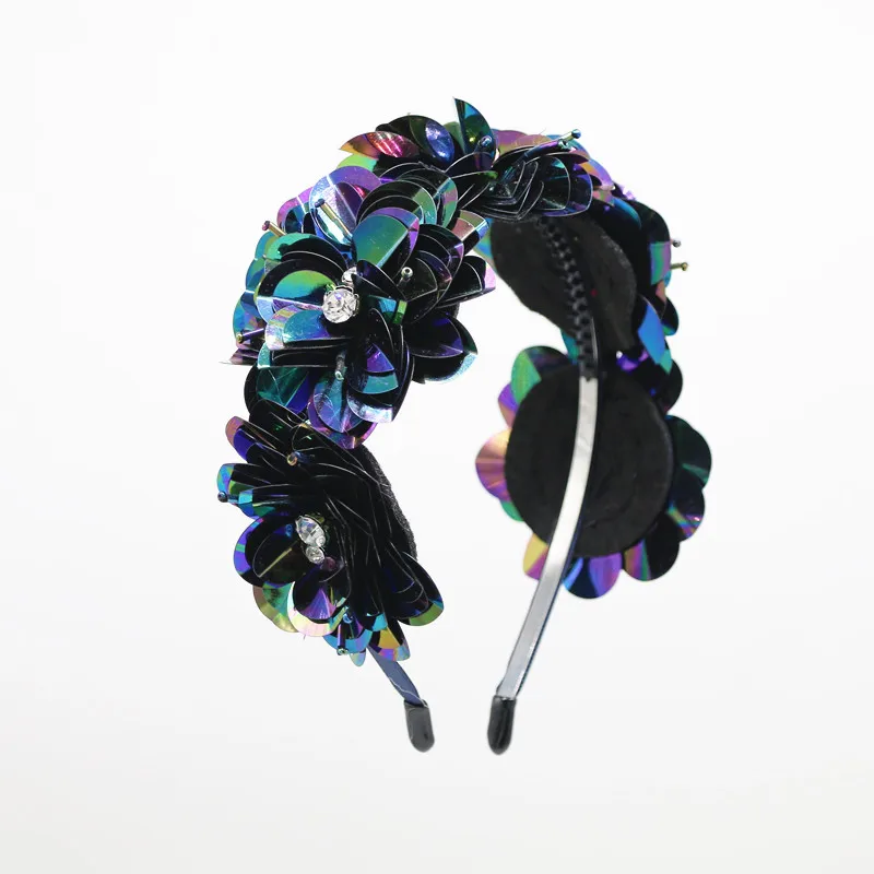 2022 Summer style sequence flower handmade full head headband girls hair accessories | Детская одежда и обувь