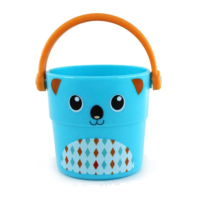 light blue Детские игрушки для душа, игрушки для купания в виде животных, ведро для купания, инструмент для распыления воды, милая стильная детская игрушка - Цвет: light blue