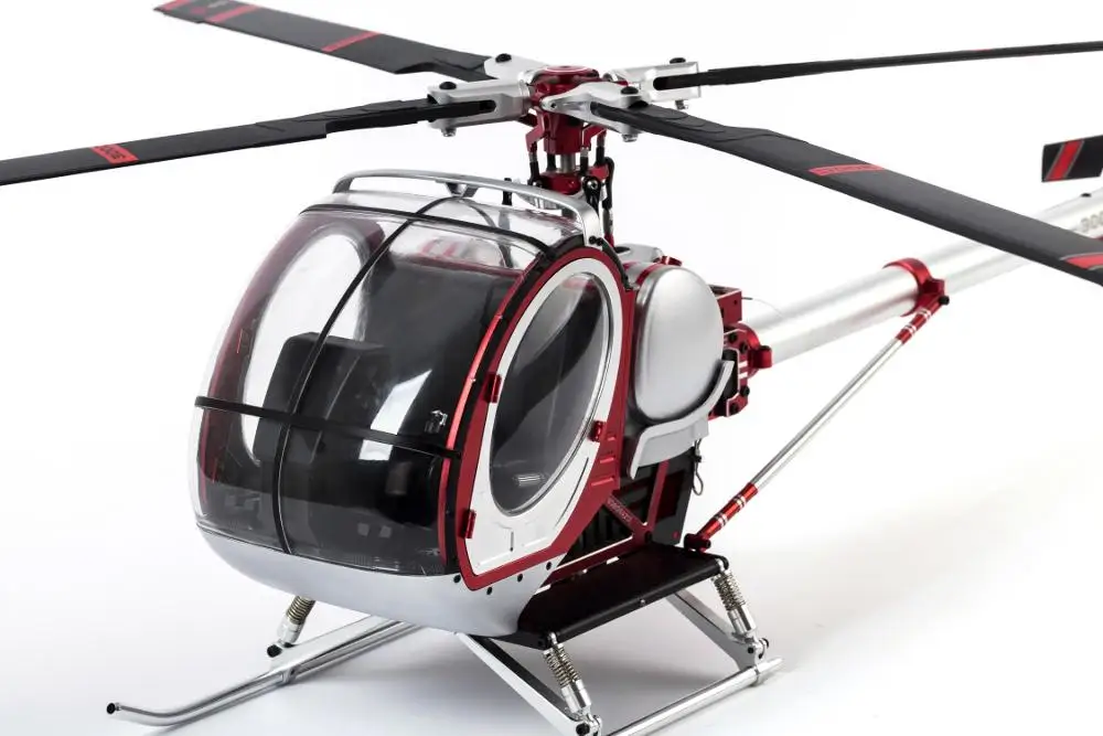 SCHWEIZER 300C Hughes 9CH Радиоуправляемый вертолет бесщеточный RTF полностью металлический имитирующий Радиоуправляемый вертолет Статическая модель самолета