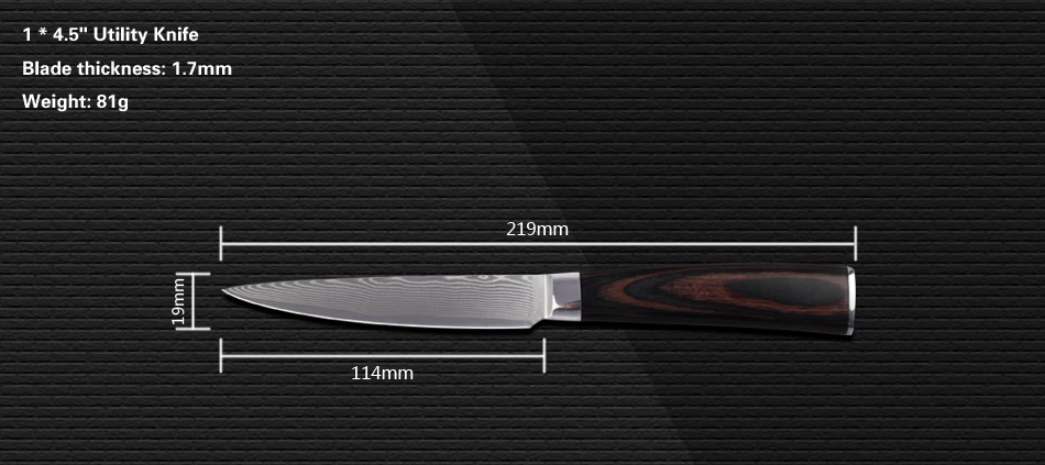 Xyj абсолютно Sharp Дамаск ножи santoku подсобное сравнивая ножей 5 шт. комплект японский