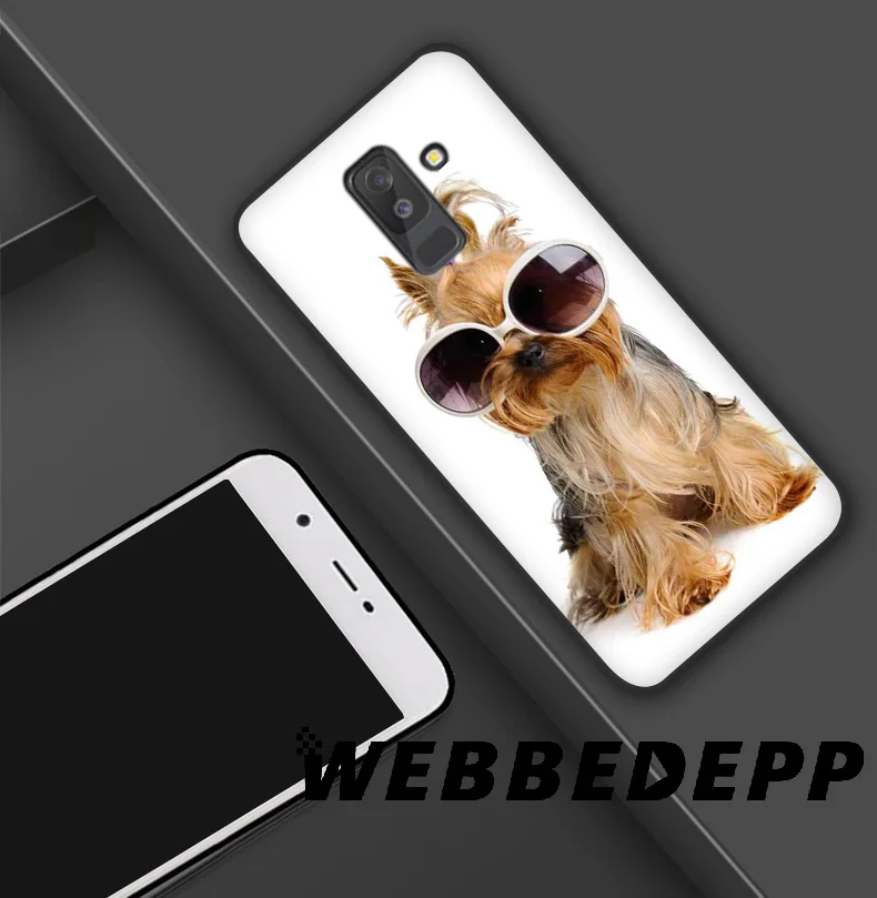 WEBBEDEPP йоркширский терьер собака Модный мягкий силиконовый чехол для Samsung Galaxy A9 A8 A7