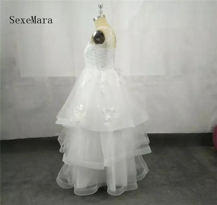 Высококачественное платье из органзы с цветами для девочек на свадьбу