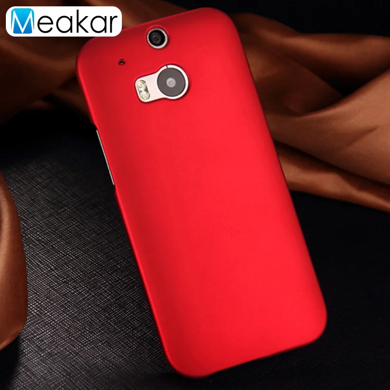 red Матовая Пластик Coque 5.0For Htc One M8 чехол для Htc One M8 глаз M8S M8ew телефона чехол-лента на заднюю панель - Цвет: red