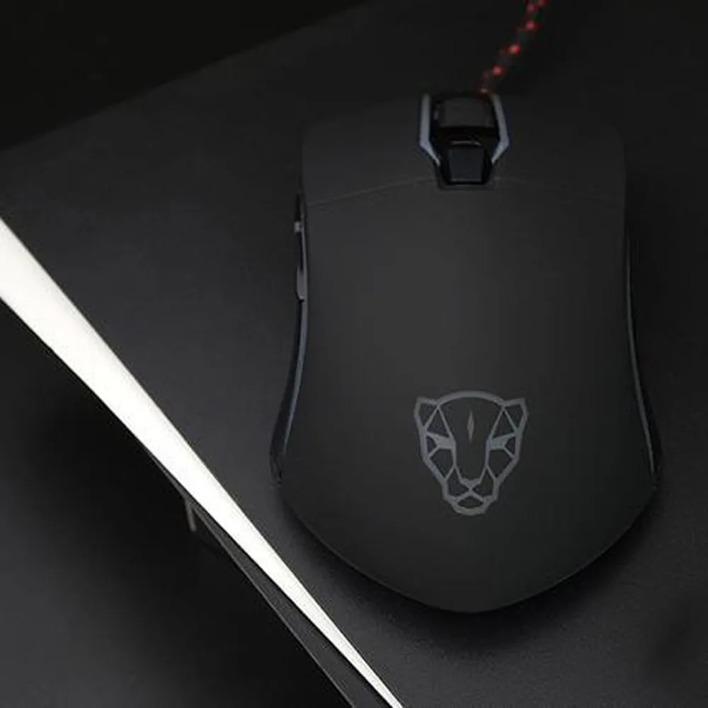 Motospeed V30 3500 dpi 6 кнопок дышащая светодиодный Проводная оптическая игровая мышь для