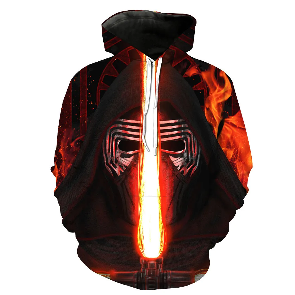 Новейшие 3D-печать Рождество Хэллоуин герой звездный фильм толстовки с капюшоном для женщин/мужчин Повседневные свободные свитшоты большого размера.