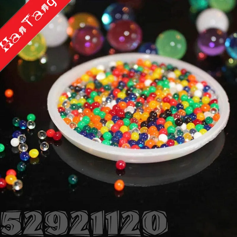 1000 шт (20 г) 3 мм в форме жемчуга Кристальные грунтовые водные бусинки для